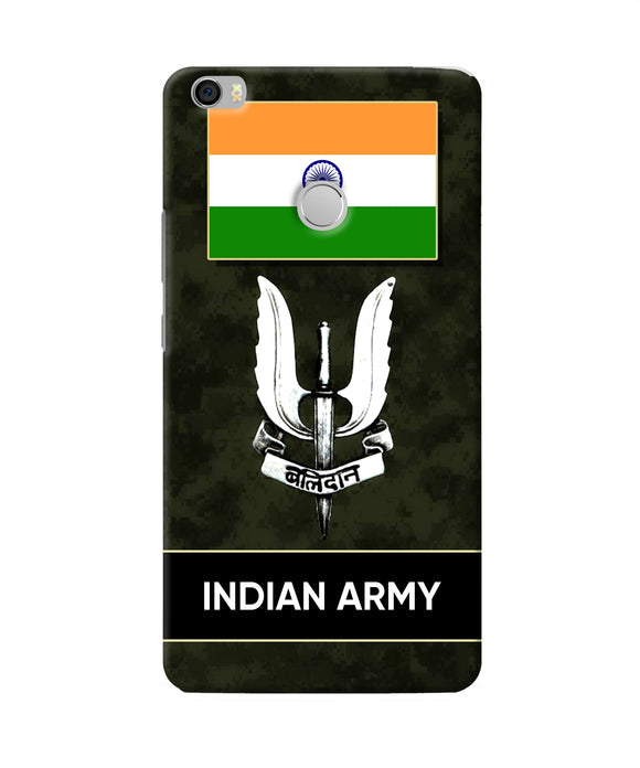 Indian Flag Balidan Logo Mi Max Back Cover