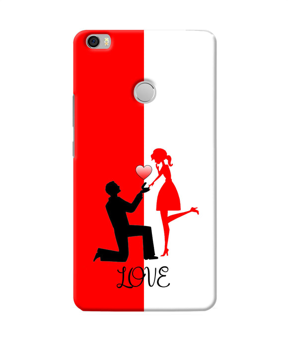 Love Propose Red And White Mi Max Back Cover