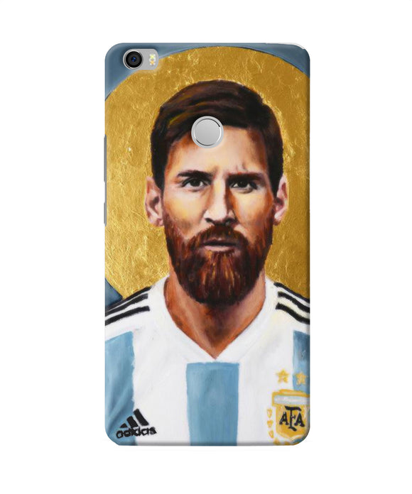 Messi Face Mi Max Back Cover
