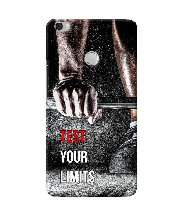 Test Your Limit Quote Mi Max Back Cover