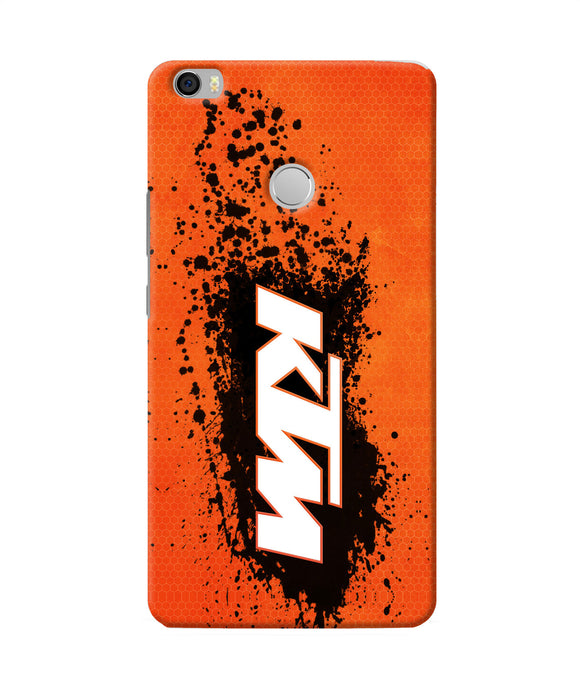 Ktm Black Spray Mi Max Back Cover