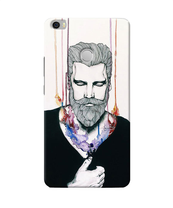Beard Man Character Mi Max Back Cover