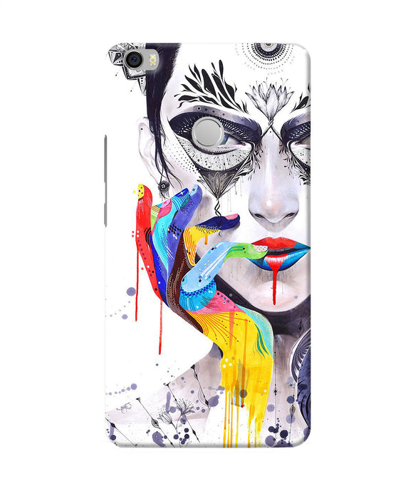 Girl Color Hand Mi Max Back Cover