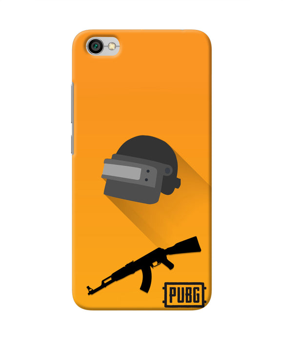 PUBG Helmet and Gun Redmi Y1 Lite Real 4D Back Cover