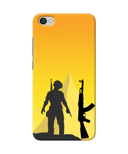 PUBG Silhouette Redmi Y1 Lite Real 4D Back Cover