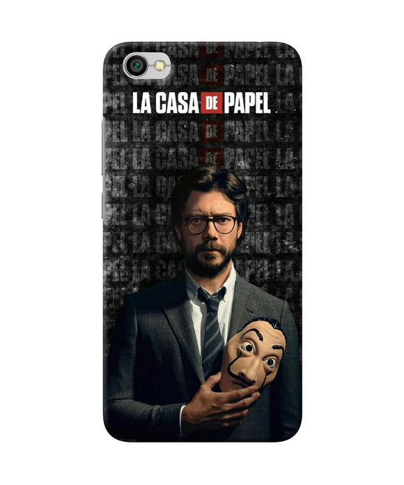 Money Heist Professor with Mask Redmi Y1 Lite Back Cover