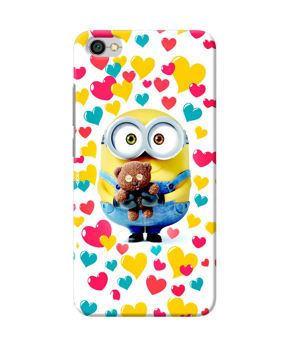 Minion Teddy Hearts Redmi Y1 Lite Back Cover