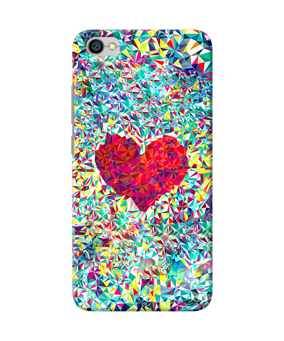 Red Heart Print Redmi Y1 Lite Back Cover