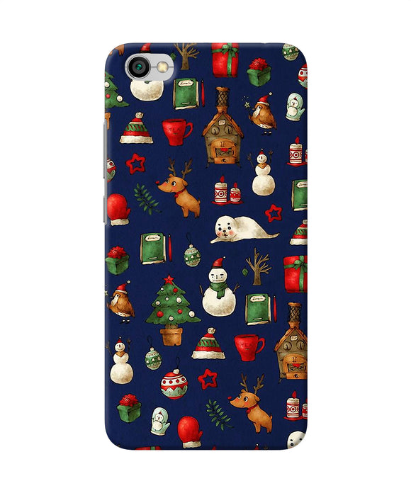 Canvas Christmas Print Redmi Y1 Lite Back Cover