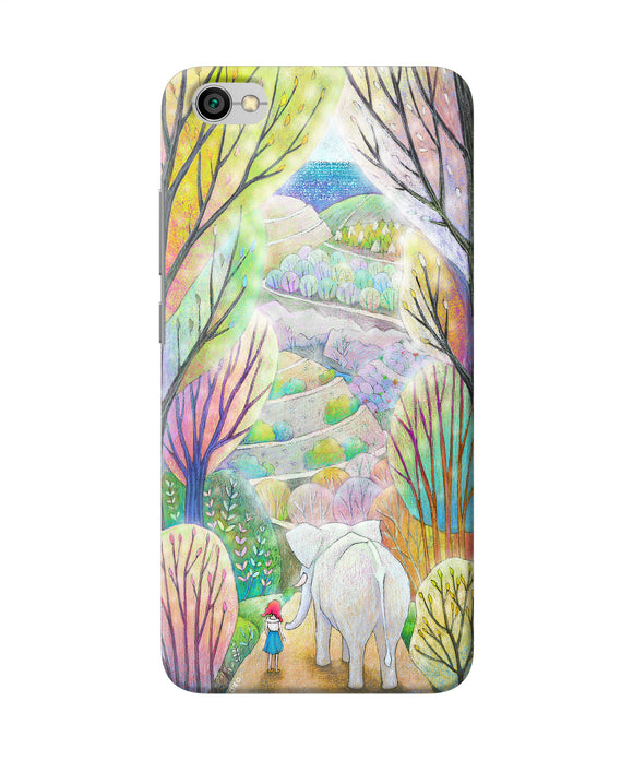 Natual Elephant Girl Redmi Y1 Lite Back Cover