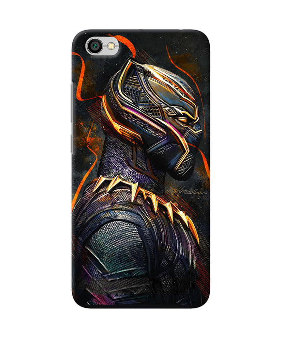 Black Panther Side Face Redmi Y1 Lite Back Cover