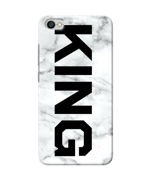 King Marble Text Redmi Y1 Lite Back Cover