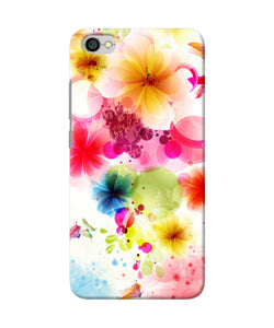 Flowers Print Redmi Y1 Lite Back Cover