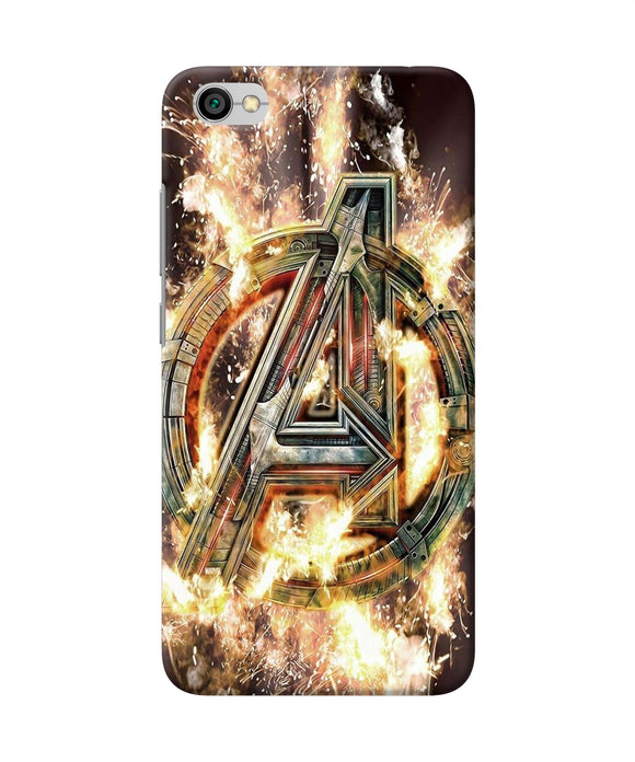 Avengers Burning Logo Redmi Y1 Lite Back Cover