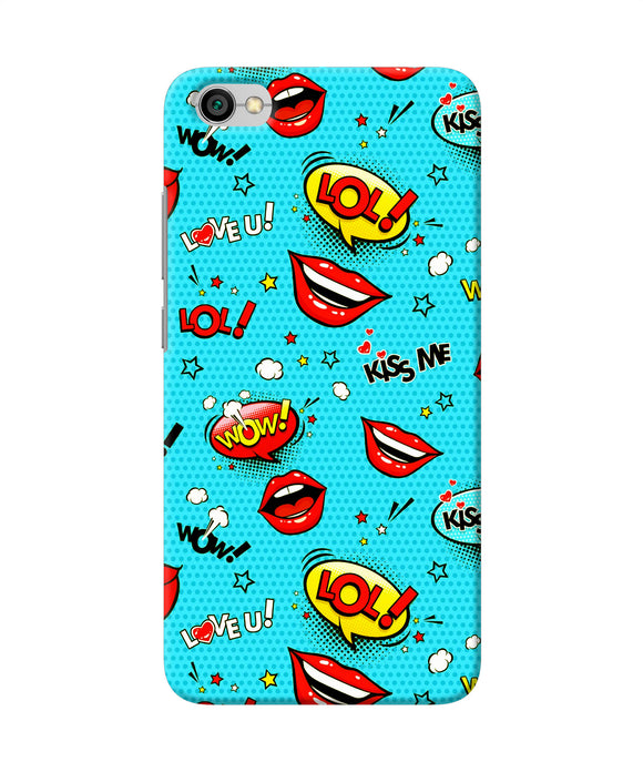 Lol Lips Print Redmi Y1 Lite Back Cover