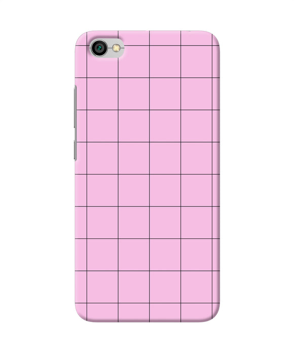 Pink Square Print Redmi Y1 Lite Back Cover