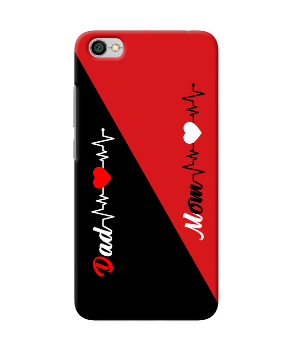 Mom Dad Heart Line Redmi Y1 Lite Back Cover