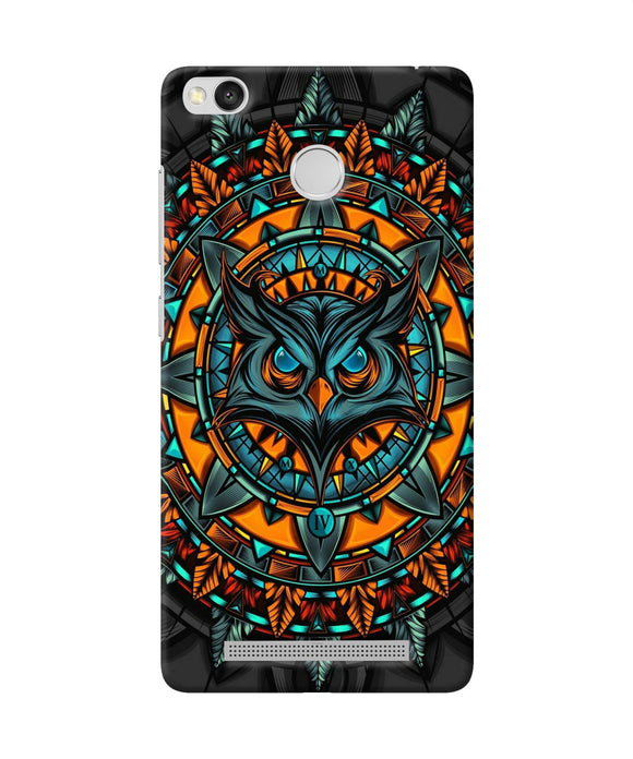 Angry Owl Art Redmi 3s Prime Back Cover