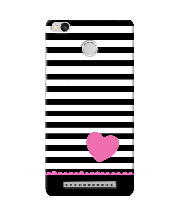 Abstract Heart Redmi 3s Prime Back Cover