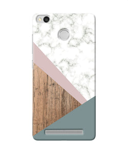 Marble Wood Abstract Redmi 3s Prime Back Cover