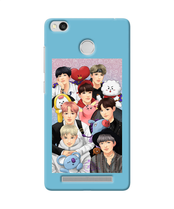 BTS with animals Redmi 3S Prime Back Cover