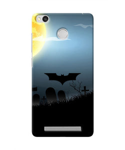 Batman Scary cemetry Redmi 3S Prime Real 4D Back Cover