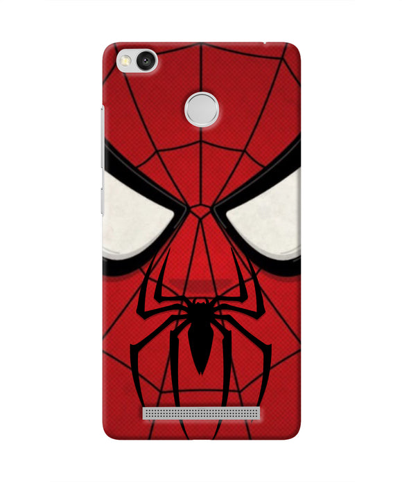 Spiderman Face Redmi 3S Prime Real 4D Back Cover