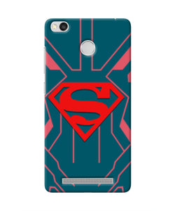 Superman Techno Redmi 3S Prime Real 4D Back Cover