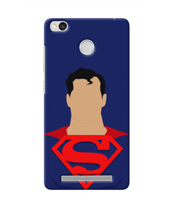 Superman Cape Redmi 3S Prime Real 4D Back Cover