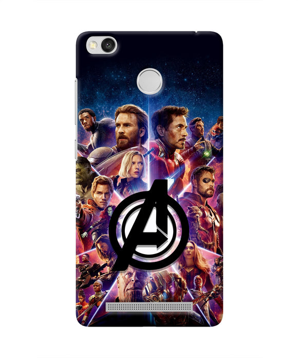 Avengers Superheroes Redmi 3S Prime Real 4D Back Cover