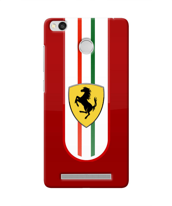 Ferrari Art Redmi 3S Prime Real 4D Back Cover