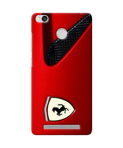 Ferrari Hood Redmi 3S Prime Real 4D Back Cover