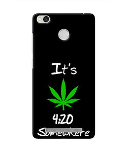 Weed Quote Redmi 3S Prime Real 4D Back Cover