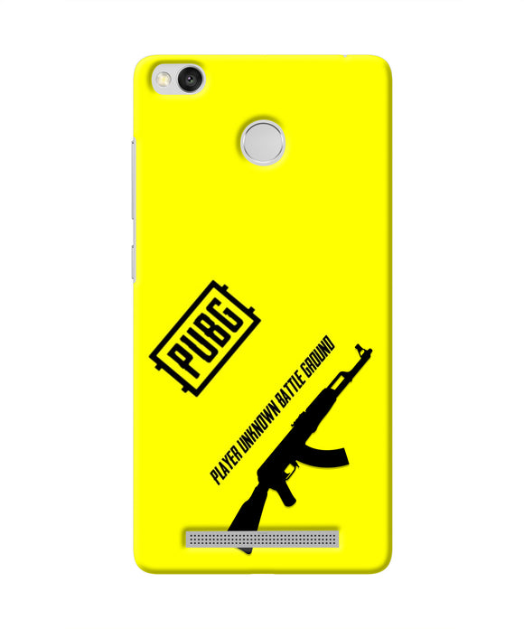 PUBG AKM Gun Redmi 3S Prime Real 4D Back Cover