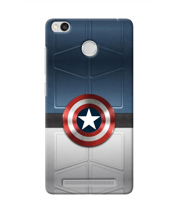 Captain America Suit Redmi 3S Prime Real 4D Back Cover