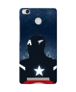 Captain america Shield Redmi 3S Prime Real 4D Back Cover