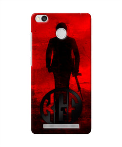 Rocky Bhai K G F Chapter 2 Logo Redmi 3S Prime Real 4D Back Cover