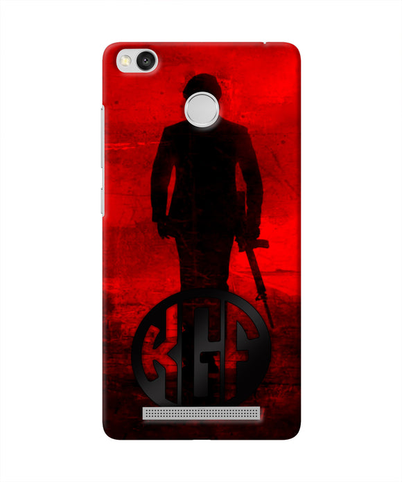 Rocky Bhai K G F Chapter 2 Logo Redmi 3S Prime Real 4D Back Cover