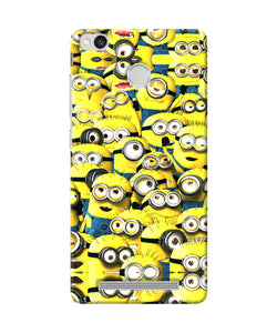 Minions Mini Crowd Redmi 3s Prime Back Cover