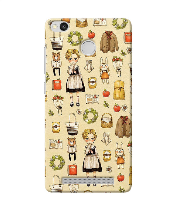 Canvas Girl Print Redmi 3s Prime Back Cover