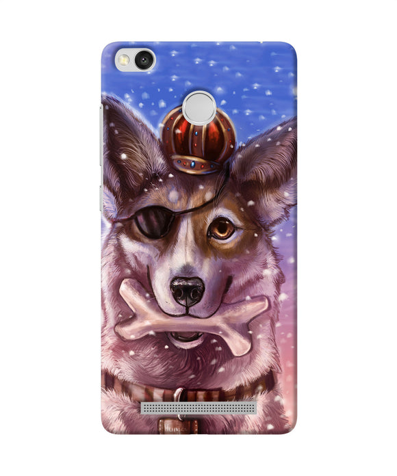 Pirate Wolf Redmi 3s Prime Back Cover