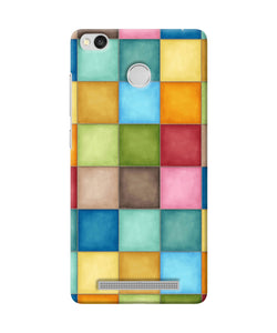 Abstract Colorful Squares Redmi 3s Prime Back Cover