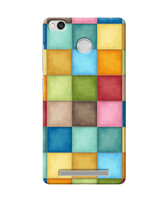 Abstract Colorful Squares Redmi 3s Prime Back Cover