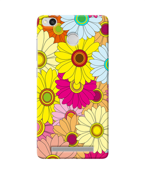 Abstract Colorful Flowers Redmi 3s Prime Back Cover