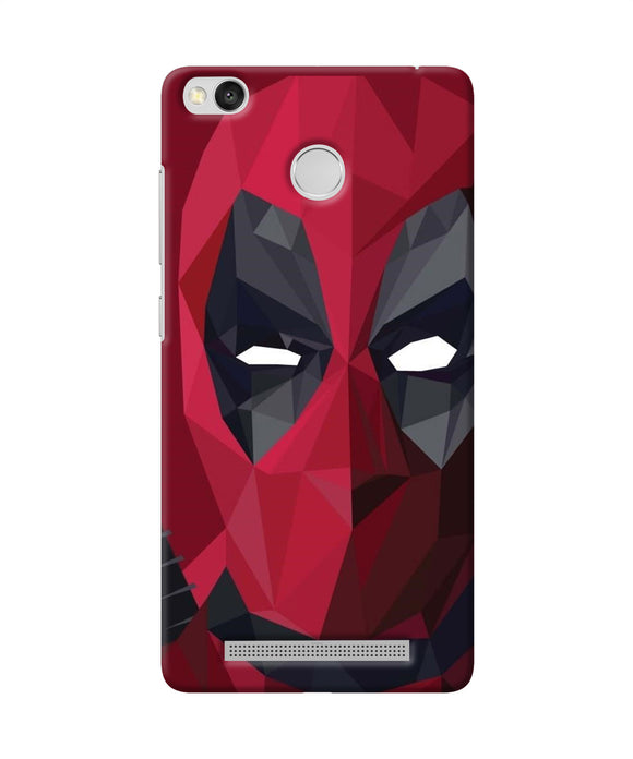 Abstract Deadpool Mask Redmi 3s Prime Back Cover