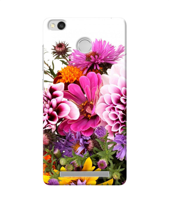 Natural Flowers Redmi 3s Prime Back Cover