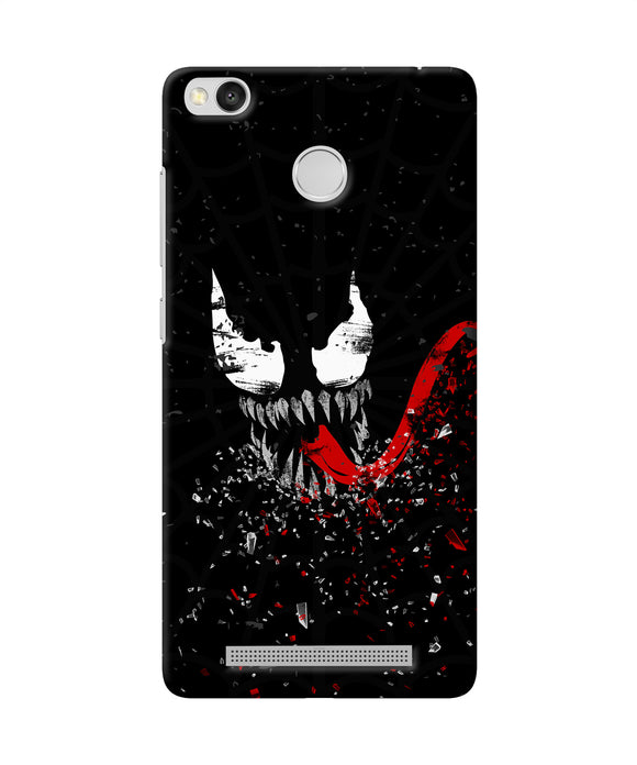 Venom Black Poster Redmi 3s Prime Back Cover