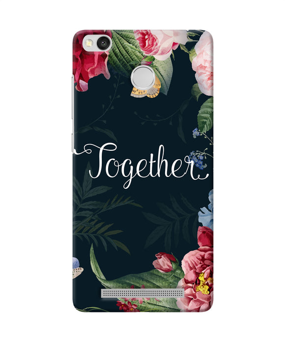 Together Flower Redmi 3s Prime Back Cover