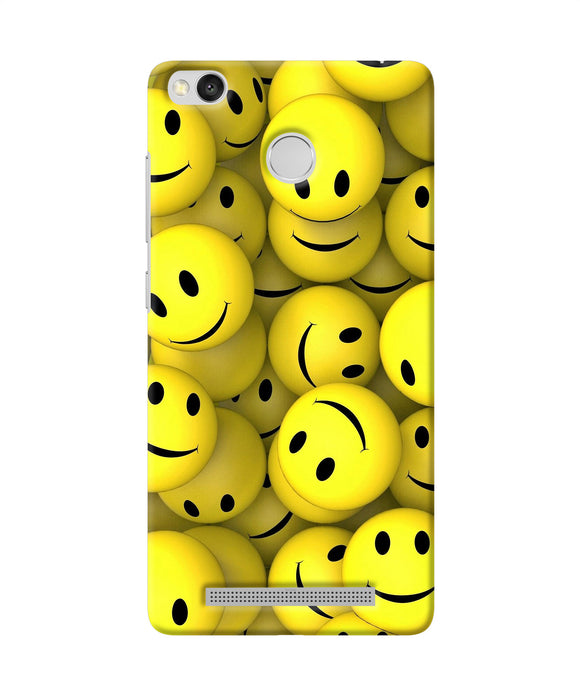Smiley Balls Redmi 3s Prime Back Cover