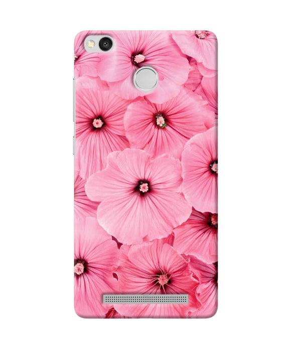 Pink Flowers Redmi 3s Prime Back Cover